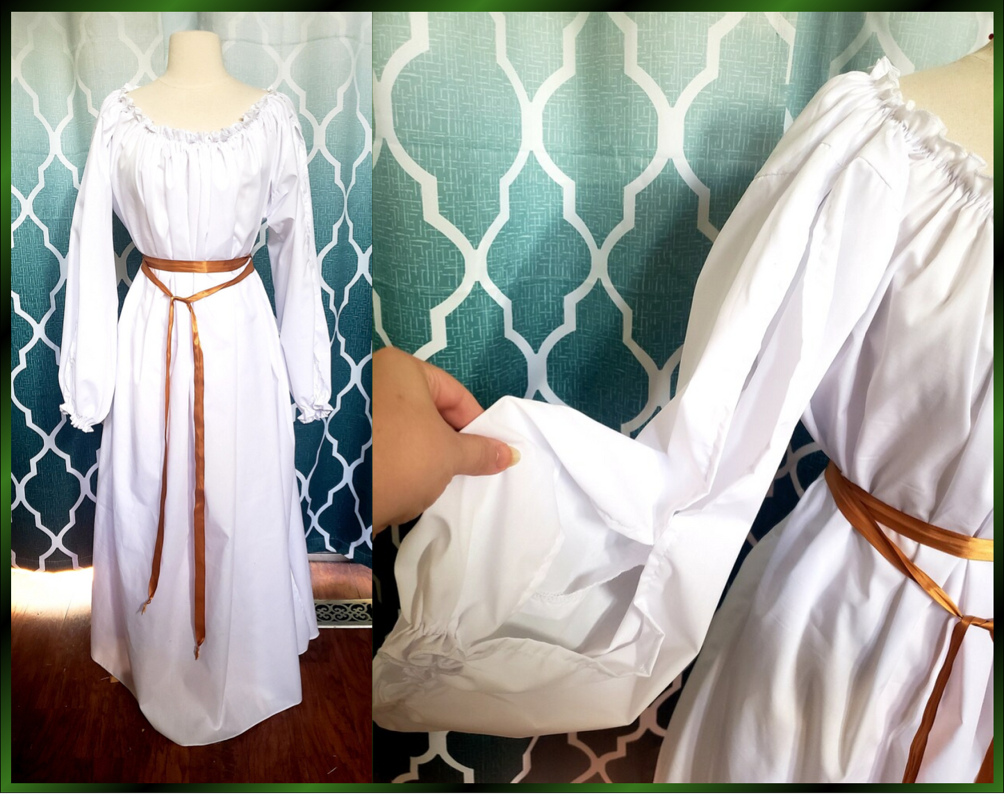 Custom Split Sleeve Chemise Dress