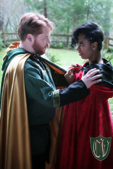 Custom Cloak in Velvet and Satin