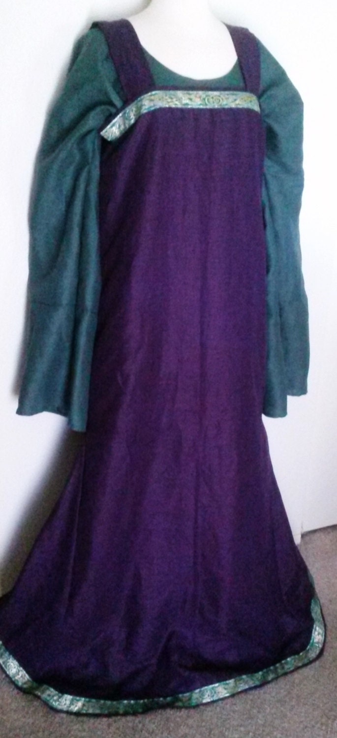 Custom Viking Apron Dress with Trim