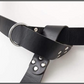 Studded Leather Ring Belt